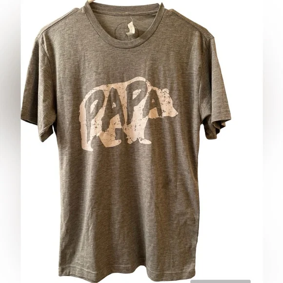 NWT Unisex Jane Marie Men’s PAPA BEAR T- Shirt Size Small - Picture 2 of 6